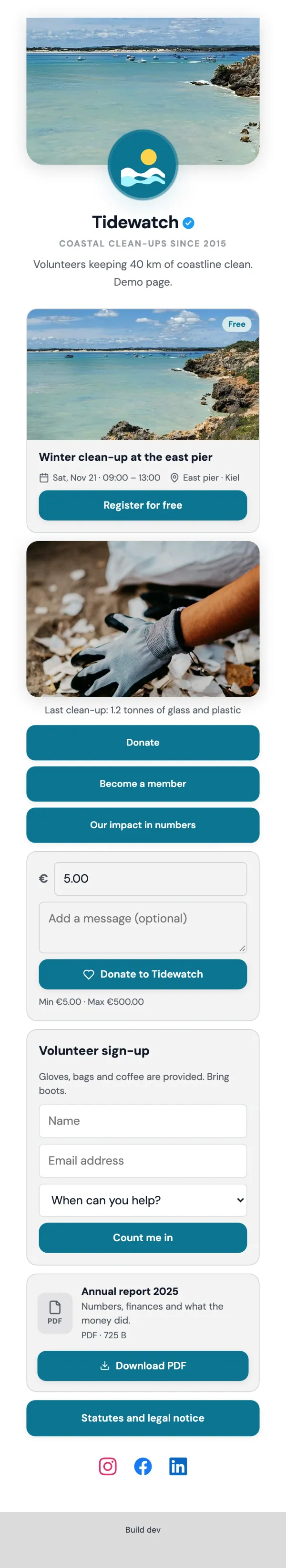 Non-profit: Tidewatch